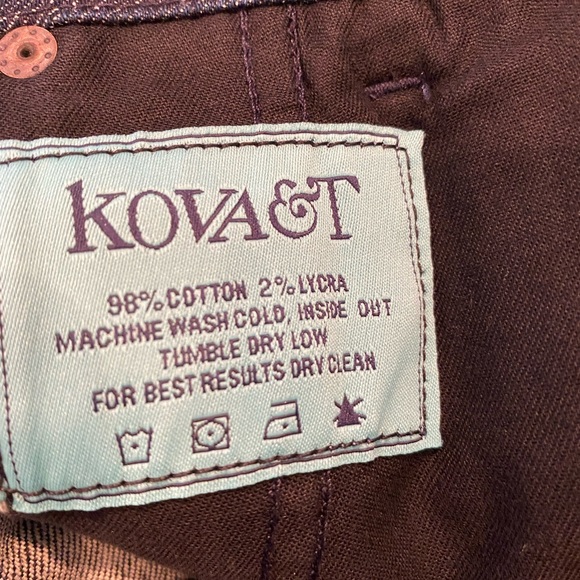 Kova&T Jeans High Rise Size 26 - Picture 6 of 6